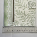 Notebook Cover-Woodland Fern Green on White-Fits up to 6x9x1 Book or Notebook With or Without Coil Binding