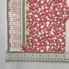 Notebook Cover-Rose Vine Floral Pattern White on Dark Pink-Fits up to 6x9x1 Book or Notebook With or Without Coil Binding