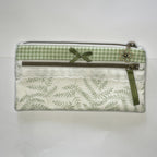 Pencil Case-2 Sections-Woodland Fern Green on White-8.5"x4.25"