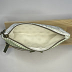 Pencil Case-2 Sections-Woodland Fern Green on White-8.5"x4.25"