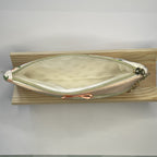 Pencil Case-2 Sections-Vintage Peach Roses on Pale Peach-8.5"x4.25"